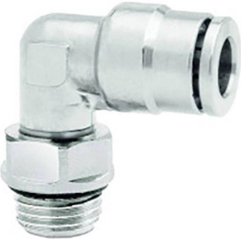 Raccord Coudé Pivotant - Filetage Extérieur M5 X 0.80 - Ø Tuyau 6 Mm - Pour Air Comprimé - 1 Pièce