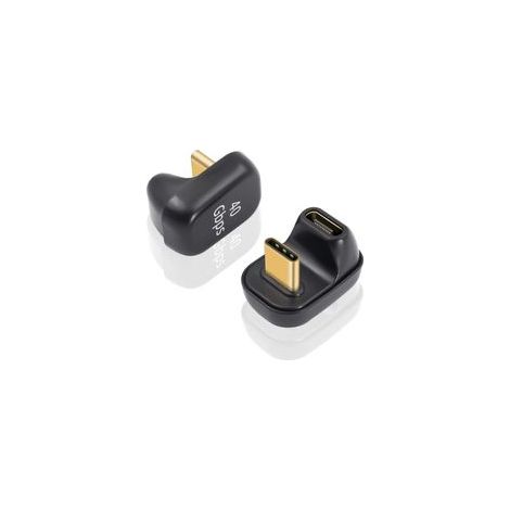 Lot de 2 adaptateurs USB C 40Gbps,Adaptateur d'extension USB C mâle vers Femelle Supports 8K@60Hz et 10W,Compatible avec Thunderbolt 3/4 et avec Les appareils d'interface USB de Type (1/5)