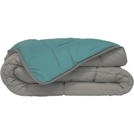 HUDSON Couette legere Microfibre 200g/m2 220x240cm Galet + Lac (1/2)