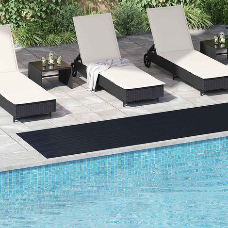 vidaXL Tapis de sol Noir 1 x 5 m Caoutchouc (1/5)