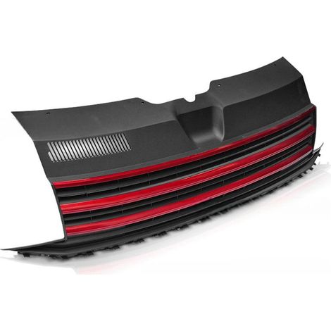 Calandre Avant Volkswagen T6 de 2015 a 2019 Noir et Rouge-41035797