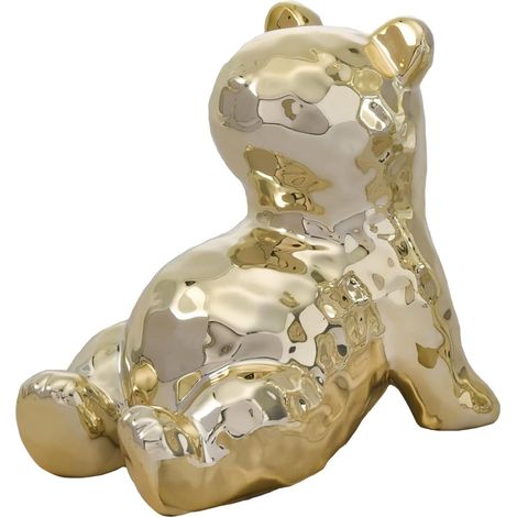 Weiße Eisbärenstatue, minimalistische Dekoration, moderne Skulptur für Wohnzimmer, Schlafzimmer, Büro und Regal (1/5)