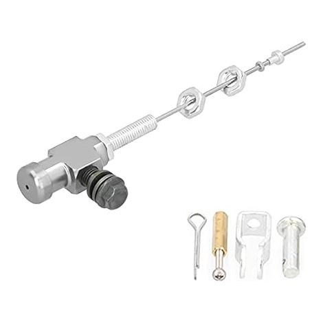 Maître-cylindre d'embrayage Hydraulique, Levier d'embrayage de Frein Universel pour Moto ATV Dirt Bike, Alliage 'aluminium, Facile à Installer (SILVER) (1/5)