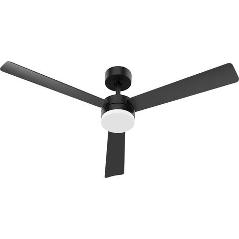 Dimmbarer LED-Deckenventilator mit Fernbedienung (28 W, 3 CCT, 2800 lm) IP20, Ø 132 cm, Schwarz (1/3)