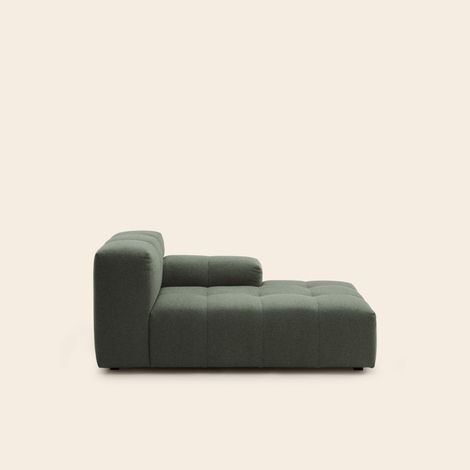 Méridienne modulable D en Effet capitonné tissu texturé Glory UBERTO (1/4)