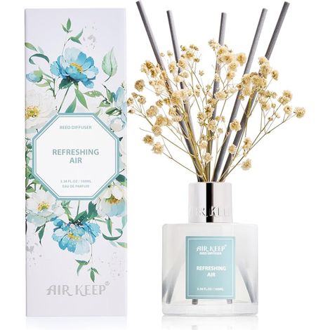 Diffuseur de Parfum 100ml avec 8 Bâtonnets, Parfum Maison pour Chambre Salon Salle de Bain Bureau (1/5)