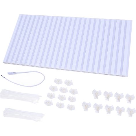 Kit d'éclairage LED hexagonal pour garage, garage, atelier, entrepôt, sous-sol ou salle de sport, 17 280 lm, blanc 6 500 K, IP54 (1/5)