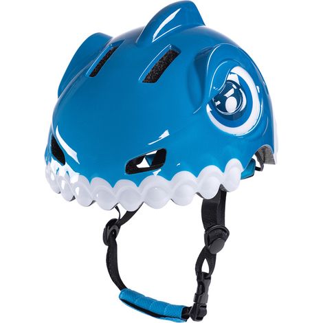 Casco de bicicleta infantil de 52-56 cm - dinosaurio azul (1/4)