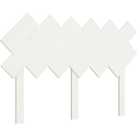 Cabecero accesorio para dormir mueble dormitorio 122,5 x 3 x 80,5 cm madera de pino blanco TDL0203935
