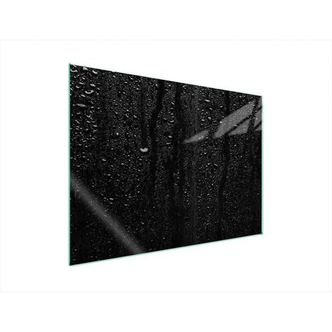 PIASTRA PROTETTIVA IN VETRO PER STUFA 70x52 NERO (1/5)