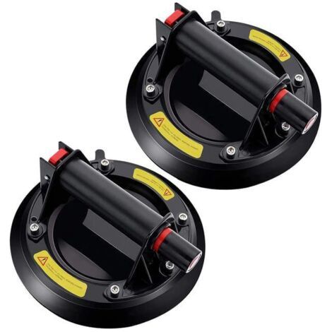 Lot de 2 Ventouse Vitre Professionnelle,Vide Ventouse en verre pour Transport et Déménagement de Vitre, Carrelage, Verre, Manutention de meubles (1/2)