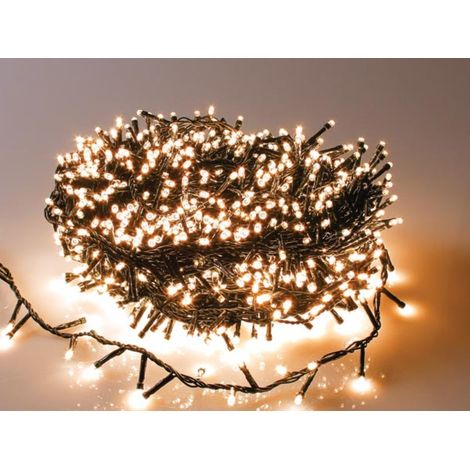 Straightlight Led - 34 M - 1500 Lampade Bianche Arizona - Filo Verde