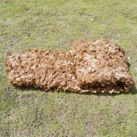Voile d'ombrage - Filet de Camouflage militaire pour désert - 2M X 4M - Acrylique - Protection anti-UV (1/4)