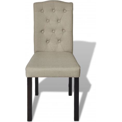 Maison Exclusive - Chaises à manger lot de 2 poil de chameau tissu