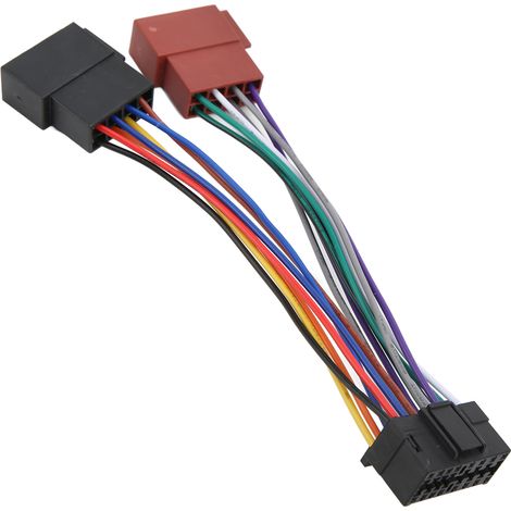 Connecteur ISO 16 broches pour autoradio Sony, faisceau de câbles en ABS, remplacement (1/5)