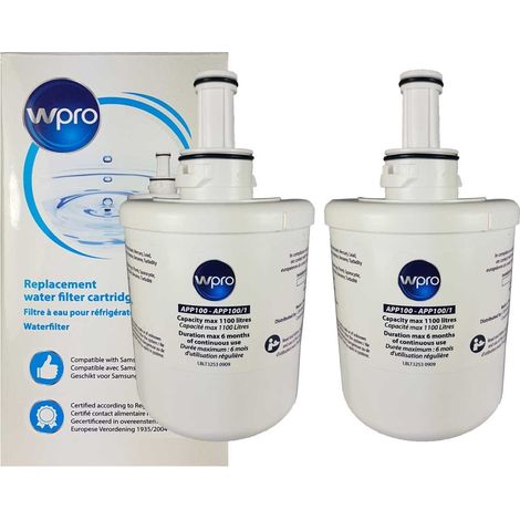 Juego de 2 filtros de agua para frigorífico W-PRO 484000000513