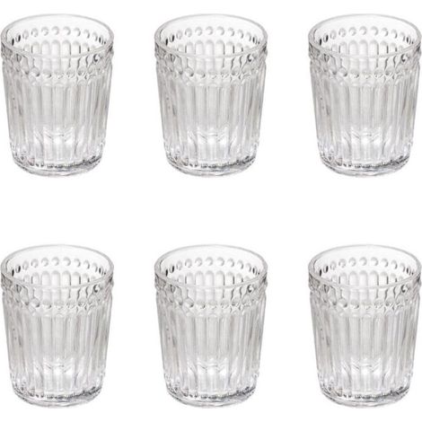 Lot de 6 Verres à Eau "Mona" 30cl Transparent