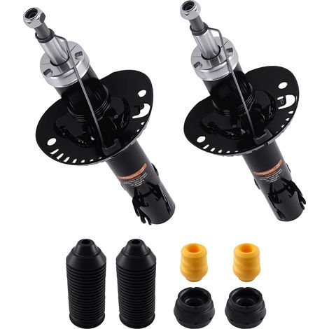 Amortiguadores de acero, 24 cm de largo, 10 cm de ancho, compatibles con Audi A1 y Seat Ibiza 4, con rendimiento de amortiguación mejorado. (1/5)