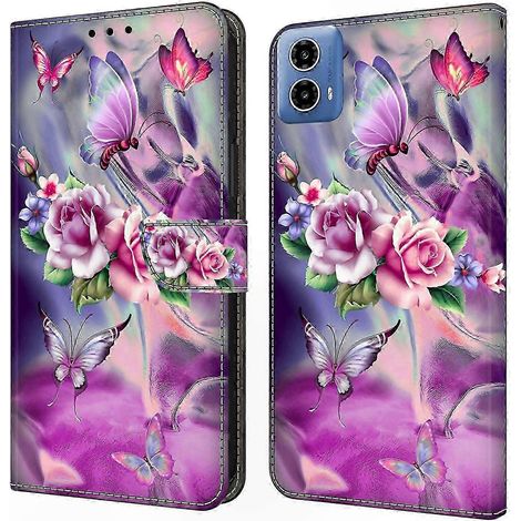Étui Portefeuille en Cuir avec Motif 3D pour Moto G24 Power, Coque Téléphone avec Fonction Support, Housse Robust (1/5)