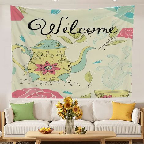 Tapisserie murale amusante et luxueuse pour la chambre à coucher, nappe pour chambre d'enfant 150x130cm (1/5)
