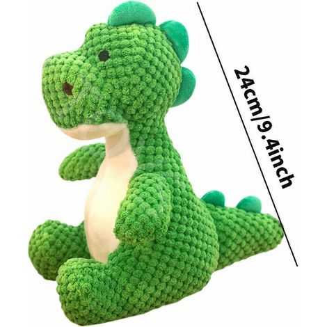 Juguete de dinosaurio duradero para perros, diseño de peluche resistente a las mordeduras para un juego interactivo. (1/5)