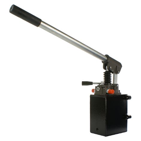 Einseitige hydraulische Handpumpe 25 cm³ mit 5-Liter-Tank