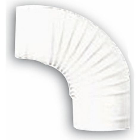 Gomito a 90o per Tubi Stufa   12 cm colore Bianco in lamiera porcellanata