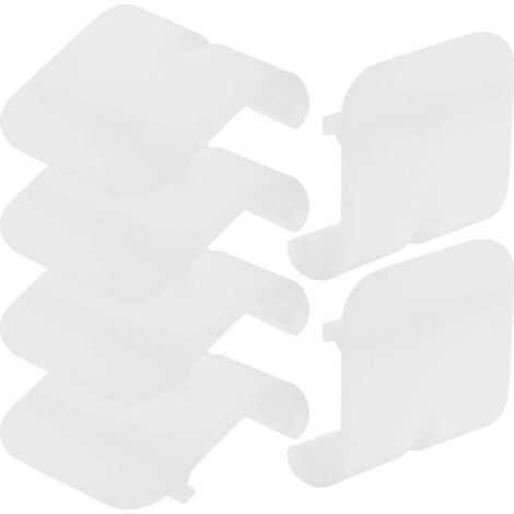 Lot de 6 Boucles de Fixation Blancs, Clips en Plastique Résistants, Accessoires Stabilité pour Cages Fil Métallique, Petits Animaux