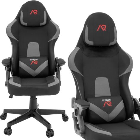 Sedia da gaming regolabile Aragon, sedia da ufficio per GAMER, sedia girevole