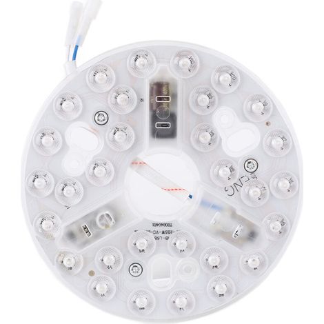 Kit de remplacement pour ventilateur de plafond à LED de 5,3 pouces, 3 000 K, 4 200 K, 6 500 K, intensité variable, 15 W, rond, 95 à 265 V (1/5)