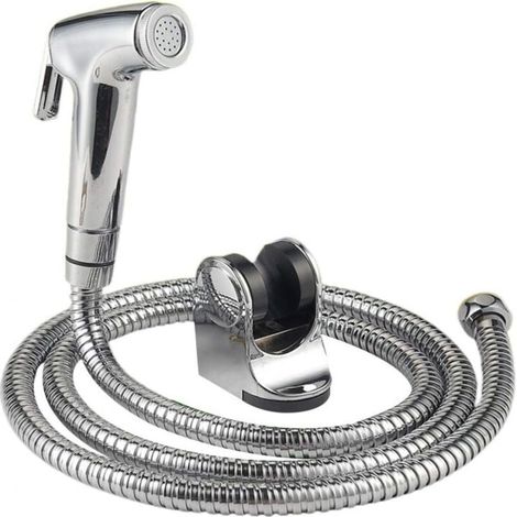 Douchette Bidet Main Shattaf avec Tuyau Acier Inoxydable - Accessoire Salle de Bain ou Cuisine (1/4)