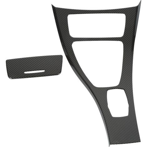 Copertura pannello velocità, pannello di controllo, pannello cambio, finiture in stile fibra di carbonio, adesivi per Serie 3 E90 2008-2012. (1/5)