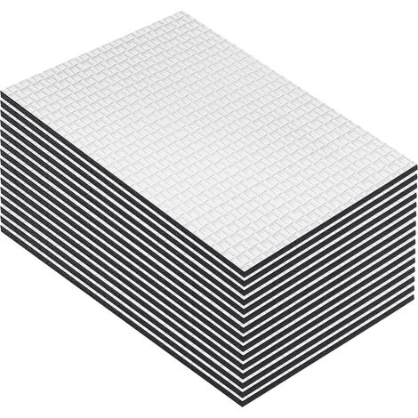 15 pièces isolation phonique voiture 250×180 mm épaisseur 5 mm Isolant thermique Utilisation universelle Autocollants Imperméables Ignifuges Résistants à l'humidité (1/5)