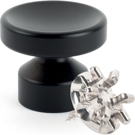 Kit de Fixation : Vis placo Longueur 20 mm Alu + Grande Patère concave Noir - L'Attachante (1/5)