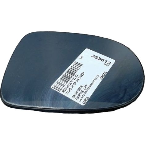 [PRODUIT D'OCCASION] Glace Retroviseur Exterieur D RENAULT Clio III 2009- ♻️ Ref Oe. 7701069554 - Garantie à vie (1/3)