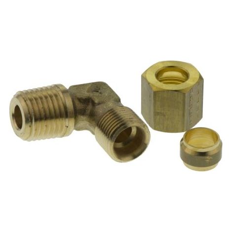 Coude Laiton 90° Legris R Mâle 1/4pouce - Femelle ( Prix pour Paquet de 5 )
