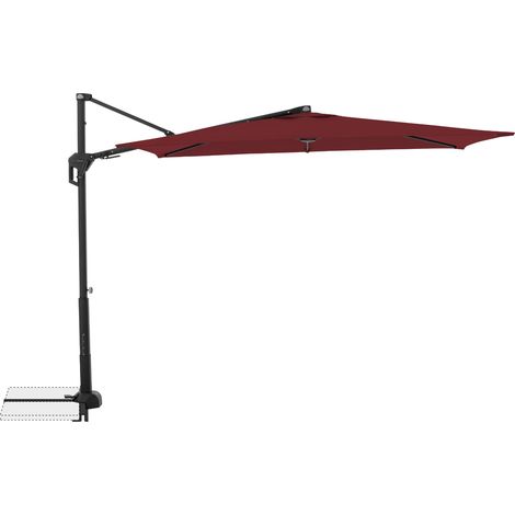 Doppler Pendelschirm "Active City Green Edition" 240 x 135 cm, bordeaux, Bezug aus 100% Polyester, Gestell aus Aluminium, Gewicht 17,6 kg (1/5)