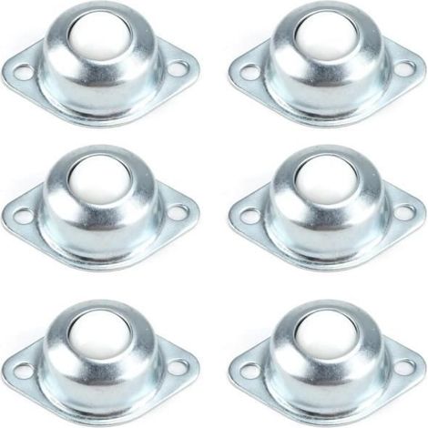 6 Roues Billes de Meubles,Roulette Nylon Meuble 360 Degrés Roulement Convoyeur Roulettes Universel Boules Transfert Billes (1/4)