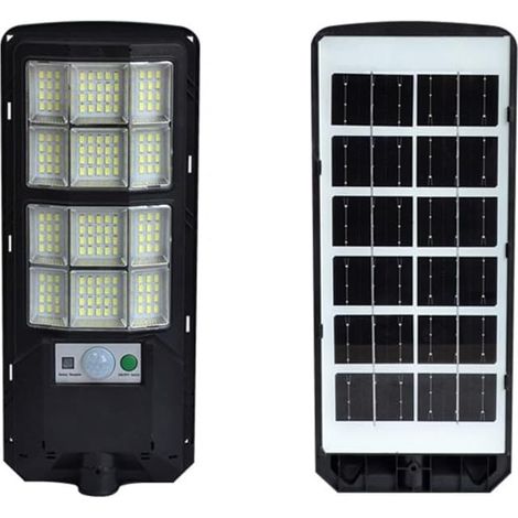 Lampe d'extérieur LED à énergie solaire avec détecteur de mouvement humain, lampe murale intelligente étanche pour jardin, terrasse, camping, économe en énergie, éclairage de sécurité, noir (1/4)