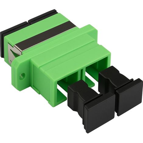 Lot de 1 Coupleur Fibre Optique SC-SC APC, Faible Perte 0,2 dB, Manchon Céramique, Pour Réseaux FTTH