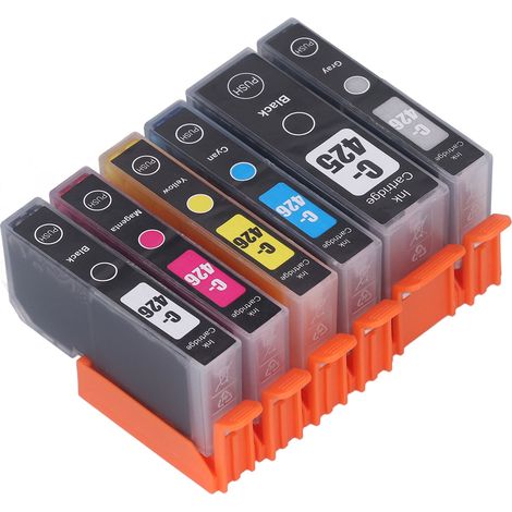 Mehrfarbige Ersatztintenpatrone, ABS-Gehäuse, PIXMA Druckerzubehör, 6 Farben (BK BK CMY GY) (1/5)