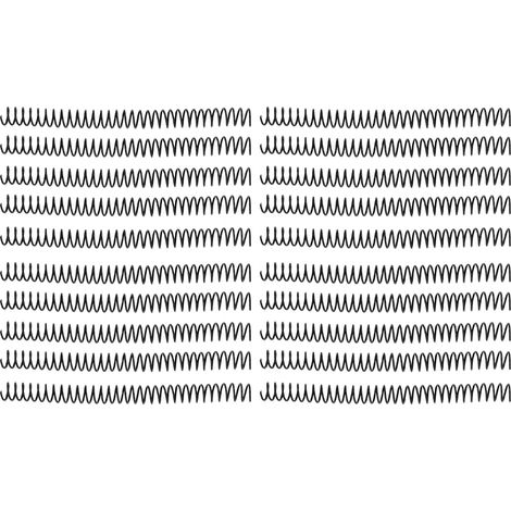 20 spirales de reliure plastique 19mm Ø 30 trous noires pour cahier A4 A5 (1/5)