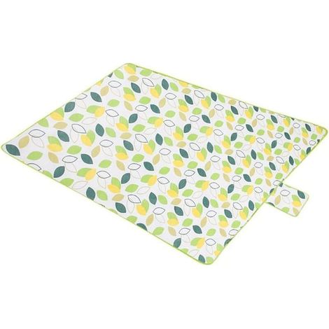 royaluxe -Couverture de pique-nique imperméable 200 x 200 cm, tapis de pique-nique extéri pliable avec poignée de transport, tapis de pique-nique extra large imperméable, résistant au sable, lavable e (1/5)