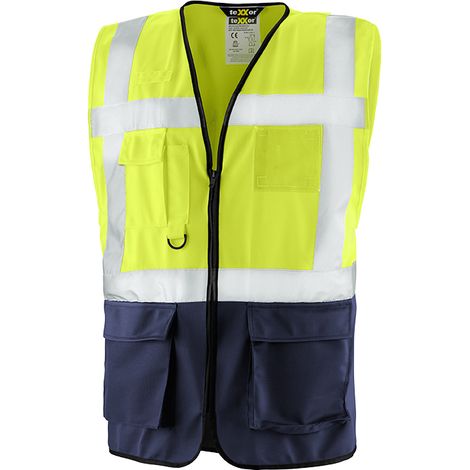 teXXor® 4211 teXXor® Warnschutz-Weste NEWCASTLE Gr. XXL leuchtgelb Zerti (1/4)