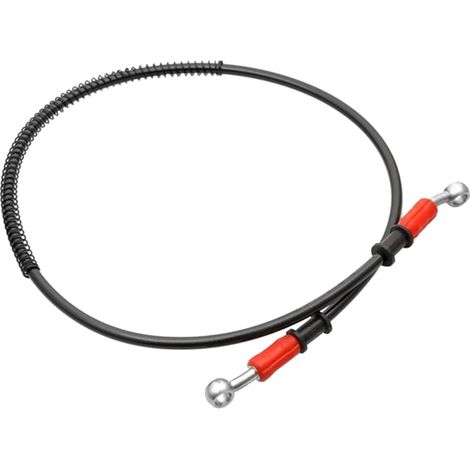 100cm 1000mm Tuyau d'Huile de Frein Moto Tuyau de Frein Tressé en Acier Embrayage de Tuyau d'Huile de Conduite d'Embrayage Durite Frein Moto(Noir) (1/5)