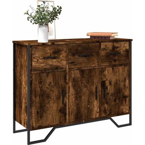 Sideboard Räuchereiche 97x32,5x74,5 cm Holzwerkstoff (1/5)