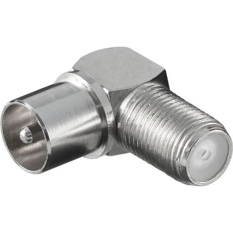 Adaptador de enchufe RF/toma F en 谩ngulo