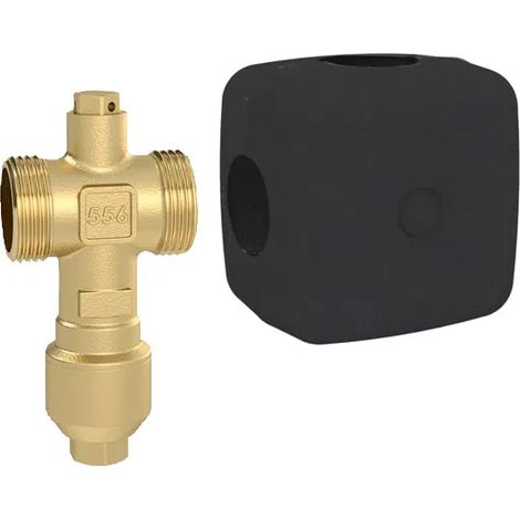 Profiline LK 556 AntiFreeze Frostschutzventil 1 1/4&quot für Wärmepumpen - Set inklusive Isolierung