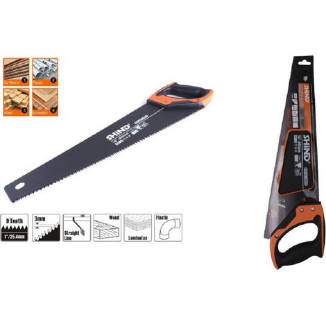 TRADE SHOP - Sega Segaccio Per Legno Plastica Laminati Cartone 16" 40cm Seghetto A Mano 94907 - (1/2)