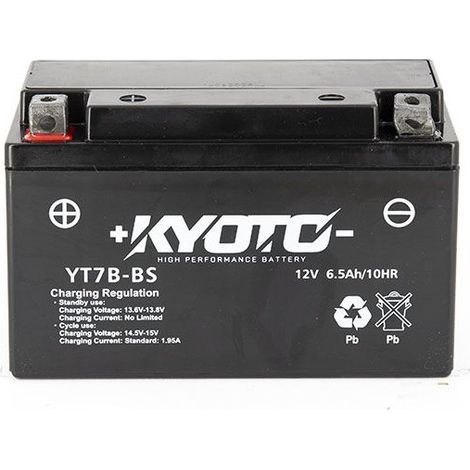 Batterie KYOTO GT7B-BS SLA-AGM - Sans Entretien - Prête à l'Emploi - Equivalente YT7B-